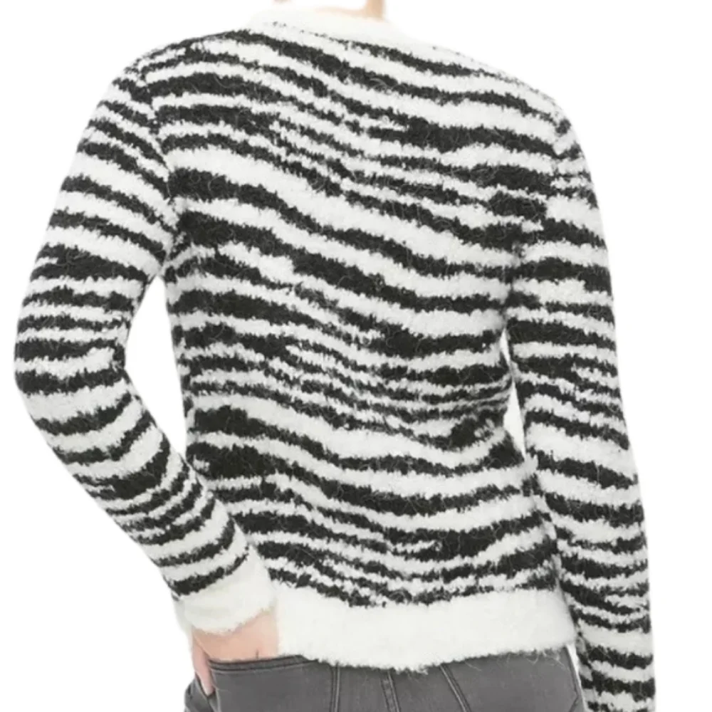 J. CREW Zebra Stripe Sweater